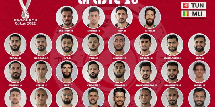 Coupe du monde 2022 - Tunisie : La liste des 28 pour affronter le Mali