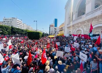 Tunisie : Manifestation &agrave; Habib Bourguiba contre Kais Saied