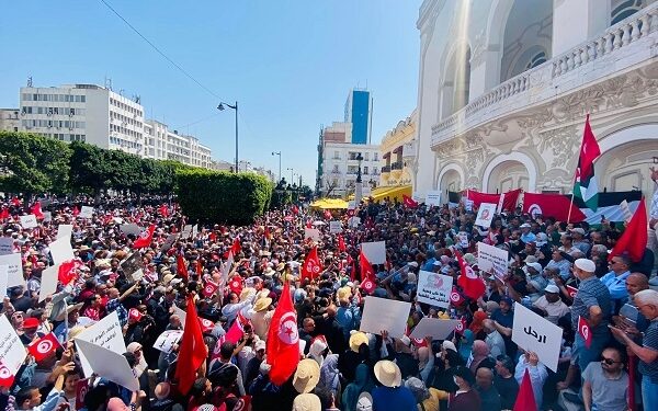 Tunisie : Manifestation &agrave; Habib Bourguiba contre Kais Saied
