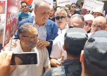 Des opposants &agrave; Kais Saied emp&ecirc;ch&eacute;s de manifester devant le si&egrave;ge de l'ISIE