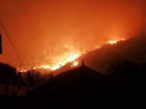 Des poches de feu près de la station de péage de Mornag