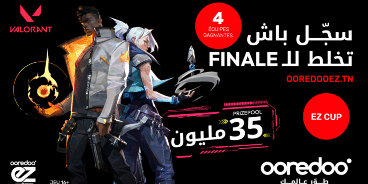 OoredooEZ CUP : Plus de 35.000 dinars à gagner dans le tournoi Valorant avec Ooredoo