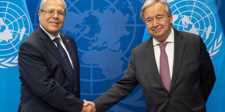 Jerandi informe Guterres de l’avancement du processus correctif en Tunisie