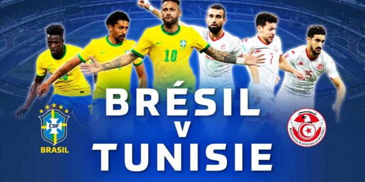 Tunisie Brésil, sur Al Watania 1 terrestre