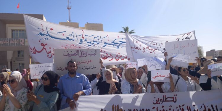 Tunisie : Le ras-le-bol des enseignants non-titulaires !