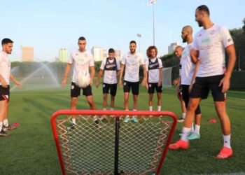 Tunisie séance d'entraînement