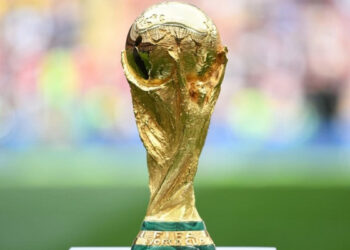 Le trophée de la Coupe du monde