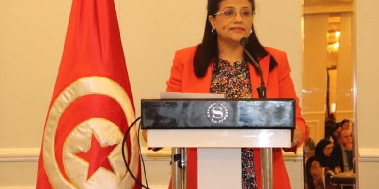 La ministre des Finances, Sihem Boughdiri Nemsia