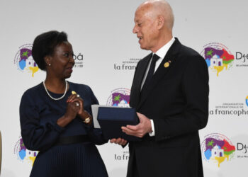 Le président de la République Kais Saied et la secrétaire générale de l’Organisation internationale de la Francophonie Louise Mushikiwabo