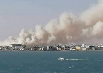 Incendie de la décharge de la route du port de Sfax