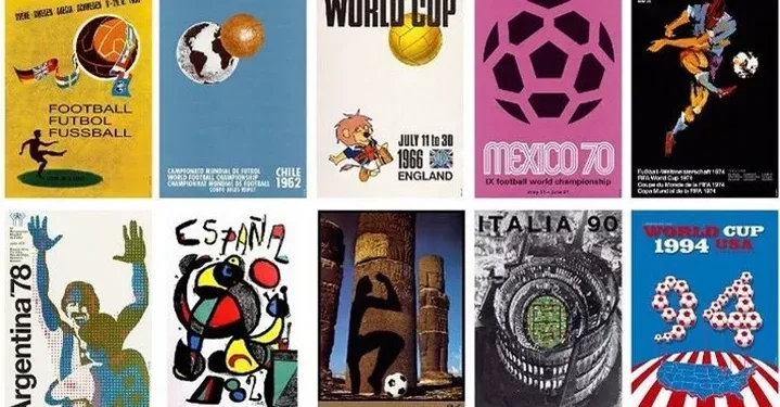 Les affiches officielles des 22 éditions du Mondial