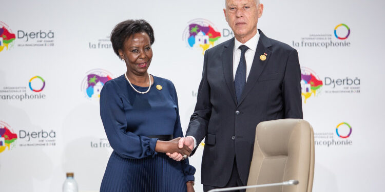 Louise Mushikiwabo, secrétaire générale de l’OIF et Kais Saied, président de la République