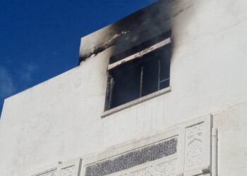 Un incendie se déclare au lycée de la rue de Marseille à Tunis (photos)