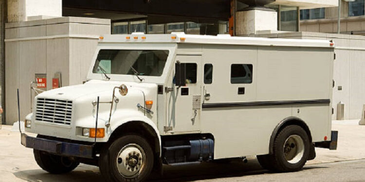 Vol d'un fourgon de transport de devise