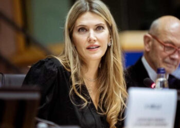 Eva Kaili, élue socialiste grecque, vice-présidente du Parlement européen