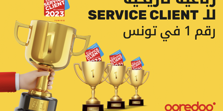 Ooredoo Élu Service Client de l'année 2023