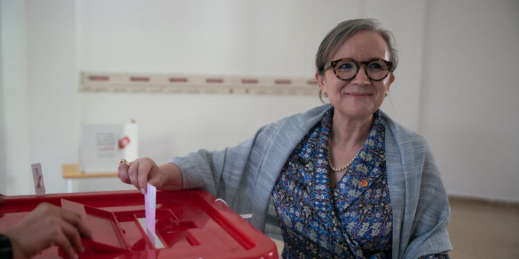 La cheffe du gouvernement a voté