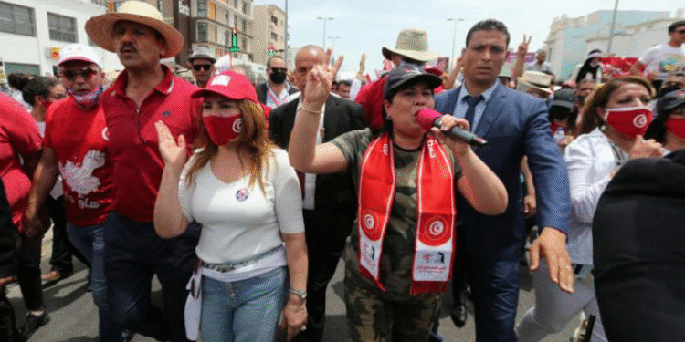Une marche du PDL vers le palais de Carthage, le 14 janvier