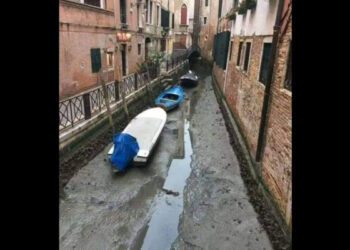 Venise : les canaux sont à sec !