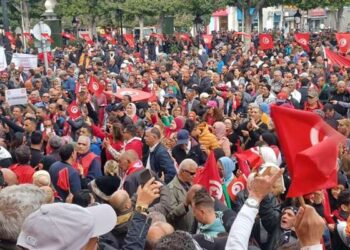 Les partisans de Kais Saied manifestent à Tunis