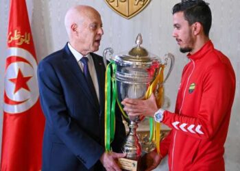 Kais Saïed reçoit les champions d'Afrique du MS Boussalem
