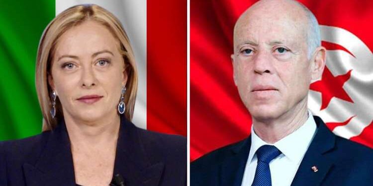 Giorgia Meloni en Tunisie sur invitation de Kais Saied