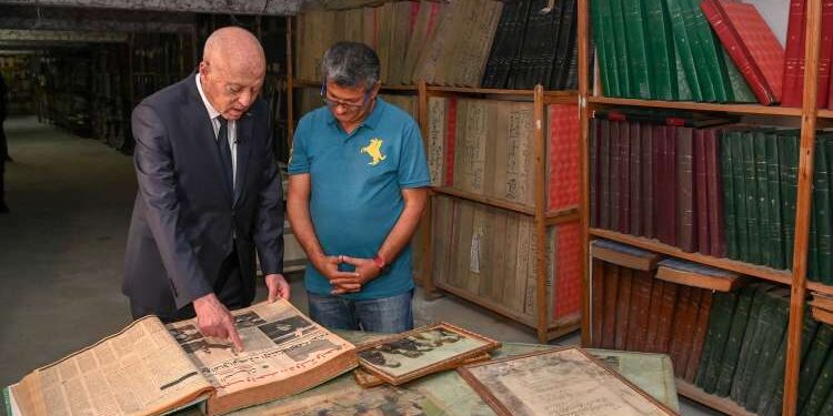 Kais Saied en visite à Dar Assabah