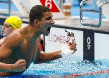 Natation : Ayoub Hafnaoui champion du monde du 800m