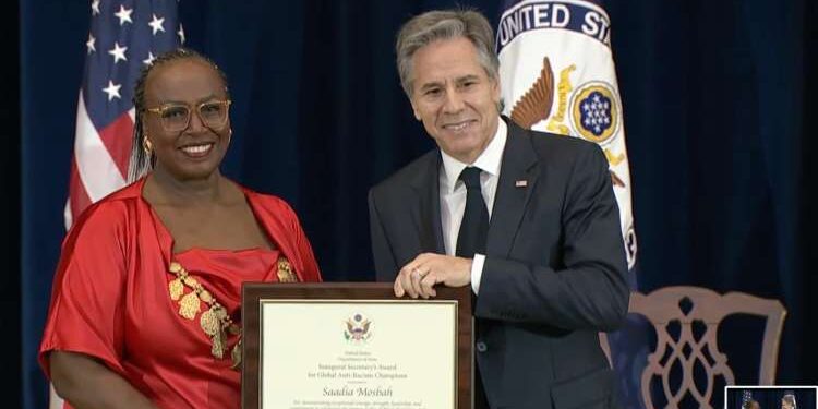 Lutte contre le racisme : Saadia Mosbah distinguée aux Etats-Unis !