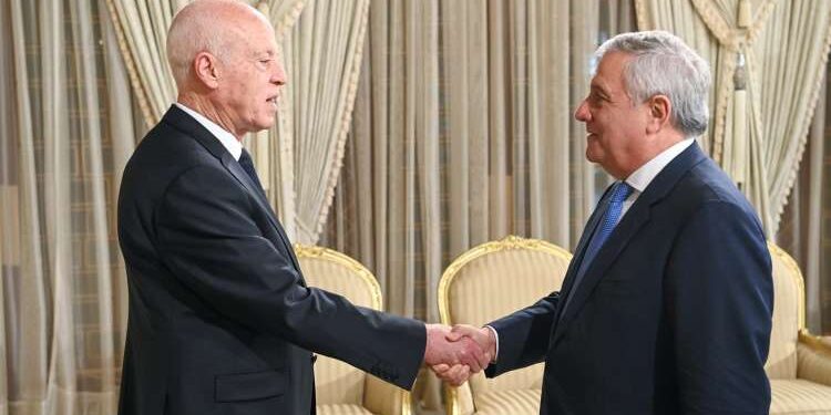 Emploi, migration et Palestine au menu de la rencontre entre Kais Saied et Antonio Tajani