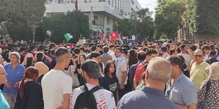 Tunisie : Les lycéens dans la rue pour affirmer leur soutien indéfectible aux Palestiniens