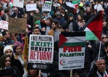 Plus de 300 mille personnes ont défilé à Londres pour un cessez-le-feu à Gaza
