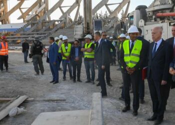 Kais Saied en chef de chantier au stade d’El Menzah