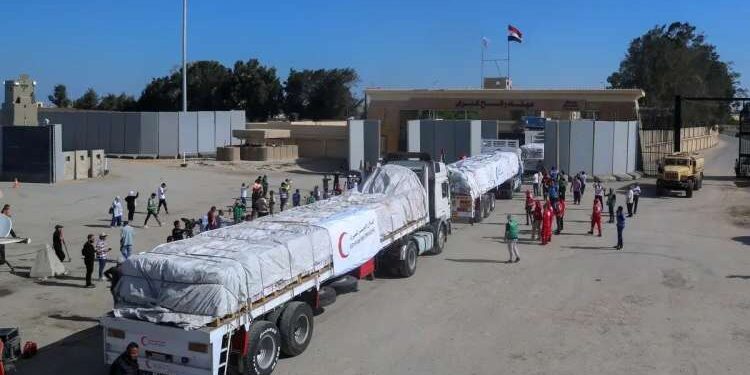 137 camions d’aide humanitaire déchargés à Gaza