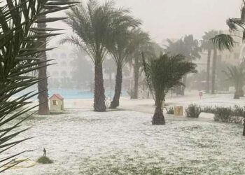 Pluies et grêle à Djerba