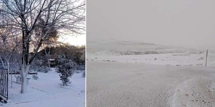 Tunisie : Il neige dans la région de Kasserine !