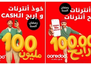 Ooredoo fait gagner 100.000 Tunisiens et un prix de 100.000 dinars à la fin du mois de Ramadan