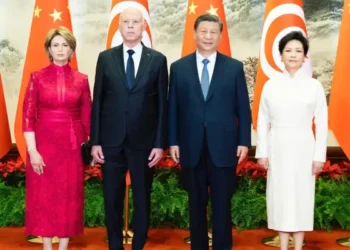 Réception en l'honneur de Kais Saied et de son épouse en Chine