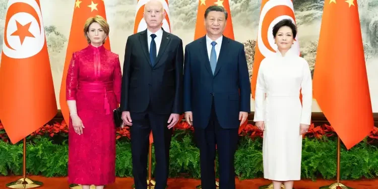 Réception en l'honneur de Kais Saied et de son épouse en Chine