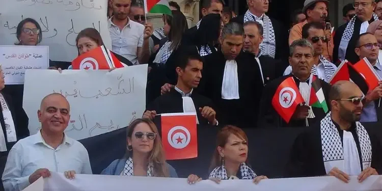 Les avocats en grève dans les tribunaux de Tunis