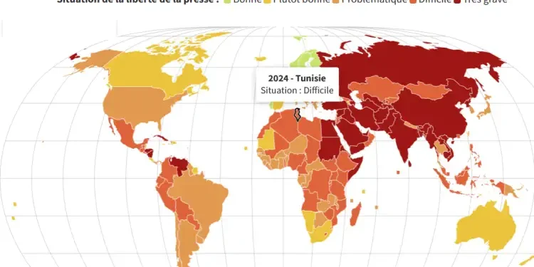 Liberté de la presse 2024 : La Tunisie au 118ème rang mondial