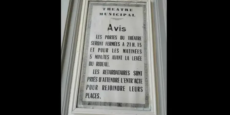 Snapshot : Quand le Théâtre municipal posait ses conditions