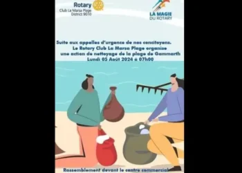 Action citoyenne à la plage de Gammarth : Le Rotary se mobilise