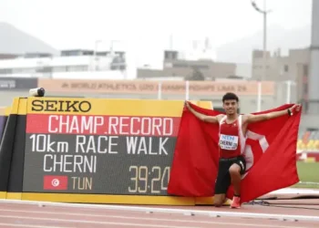 Rayen Cherni, Champion du Monde Junior du 10.000 m marche