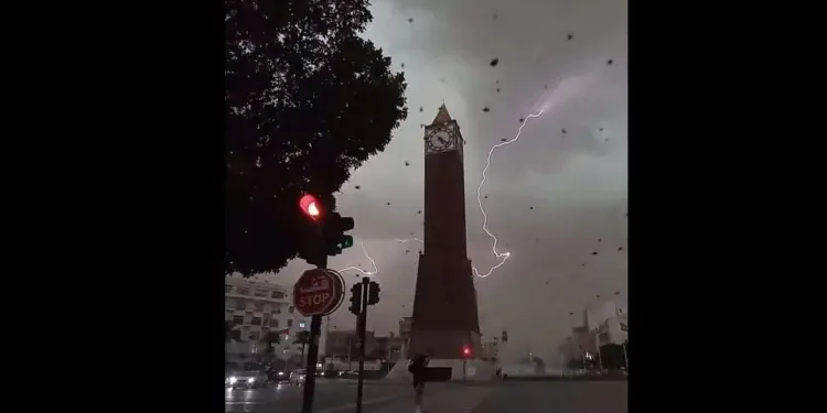 Tunisie : Pluie et orages au rendez-vous