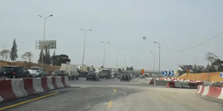 Détournement de la circulation à l'entrée sud de Tunis
