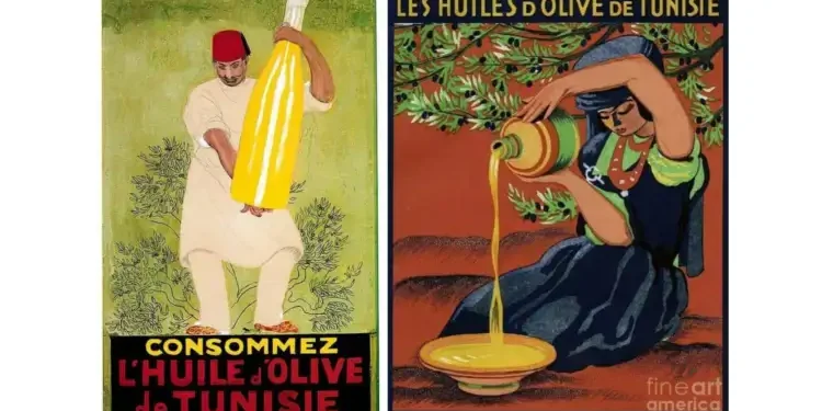 Tunisie - Rétro : Quand l'huile d'olive s'affiche vintage
