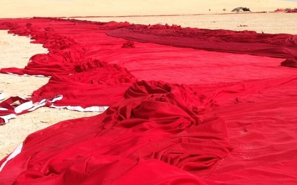 Avec 104.544 m2, le drapeau tunisien dans le Guinness Book