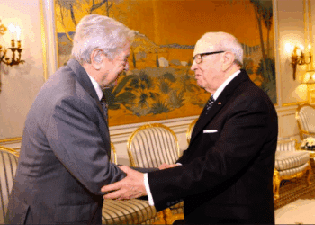Le milliardaire Georges Soros, pr&eacute;sident de l'Open Society Fondation, au Palais de Carthage