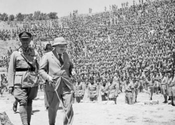 Une photo rare : Winston Churchill à Carthage